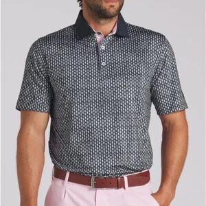 PUMA X AP Men's Deep Navy Iced Tea Polo Golf Shirt Size S